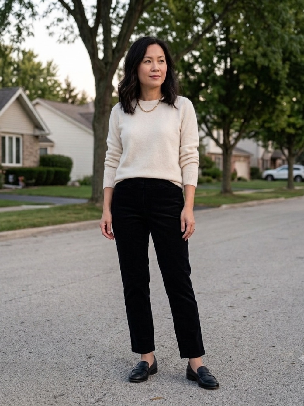 J.Jill Black Corduroy Stretch Pants Size 8 Petite